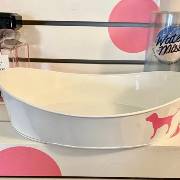 Victoria’s Secret PINK Metal Store Display Tin Bin Adorable RARE HTF - Picture 2 of 3